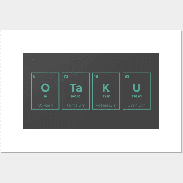 Green Otaku Periodic Table Wall Art by MimicGaming